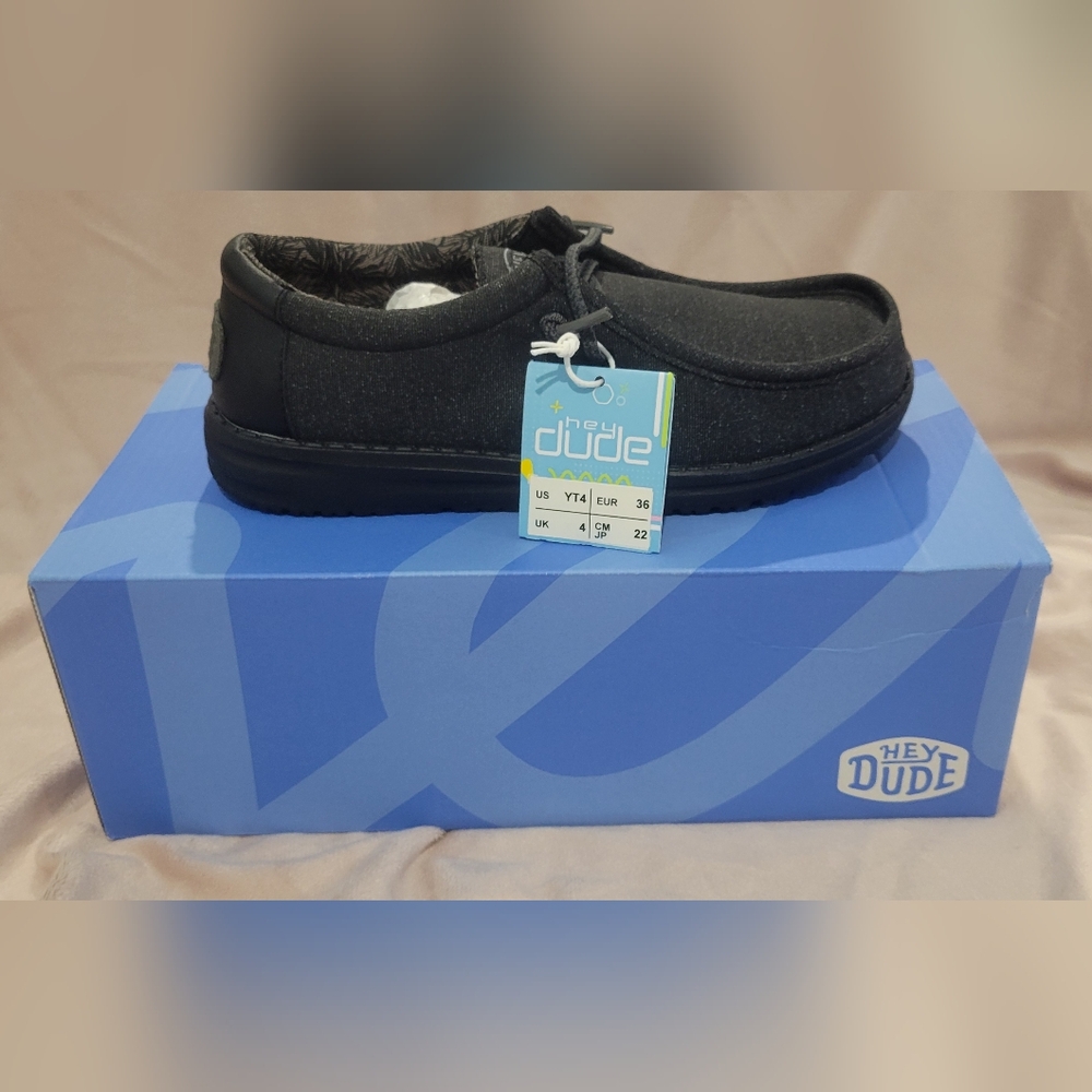 Hey Dude Men's Black Loafers